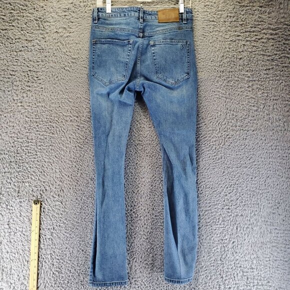 Anom Jeans Mens 32x30 Blue Slim Fit Stretch Denim - Picture 13 of 14